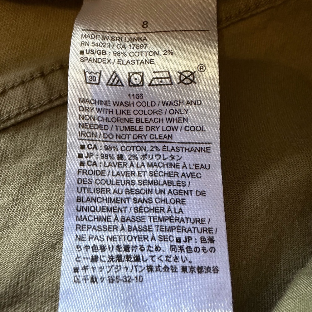 NWOT Banana Republic Slim Mid Rise Pull-On Chino - Picture 6 of 11